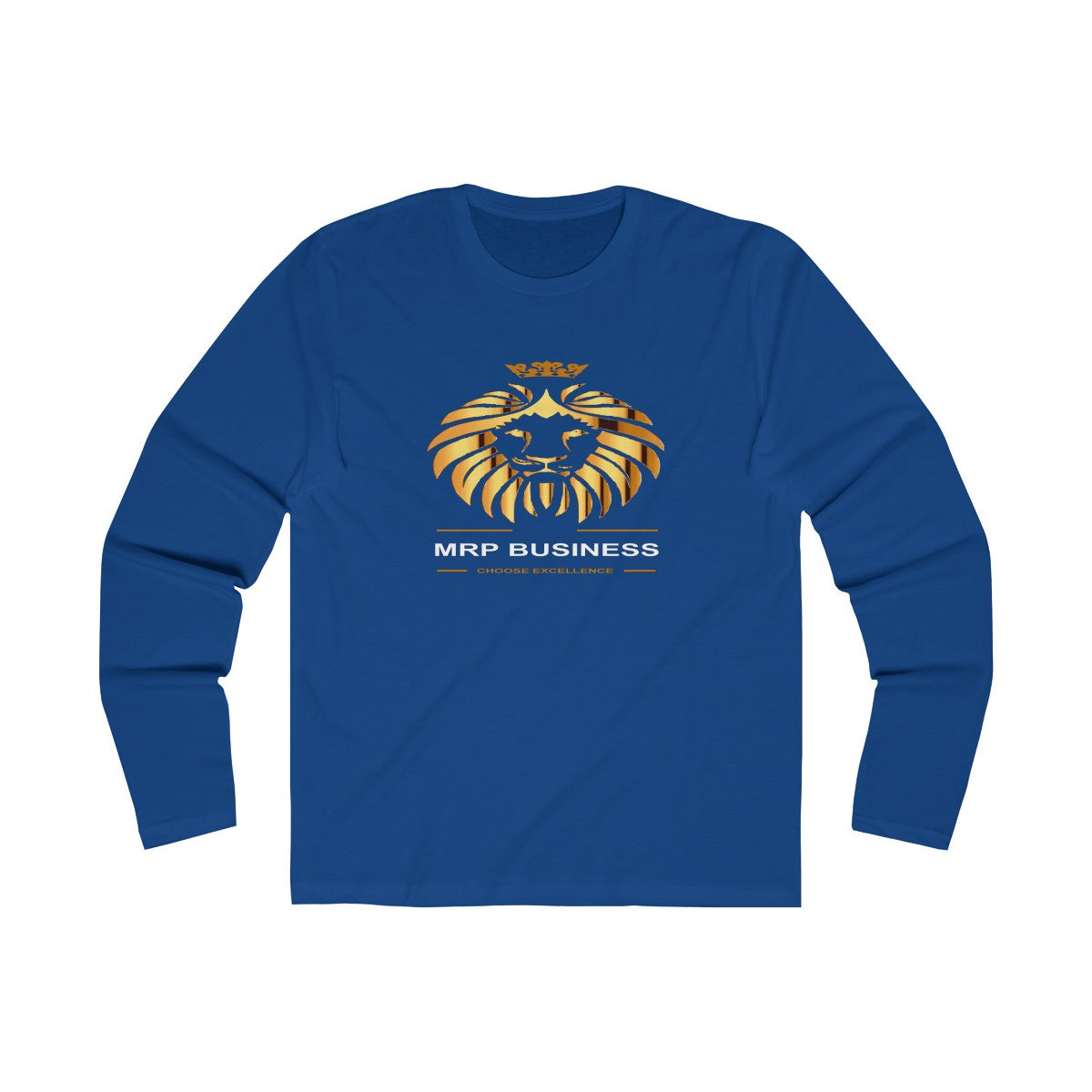 Tee-Shirt manche longue signature MRP BUSINESS bleu marine - MRP BUSINESS